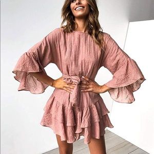 Flowy mauve dress